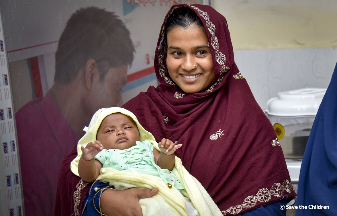 세이브더칠드런의 보건 서비스를 통해 건강하게 아이를 출산한 방글라데시 주민. /세이브더칠드런