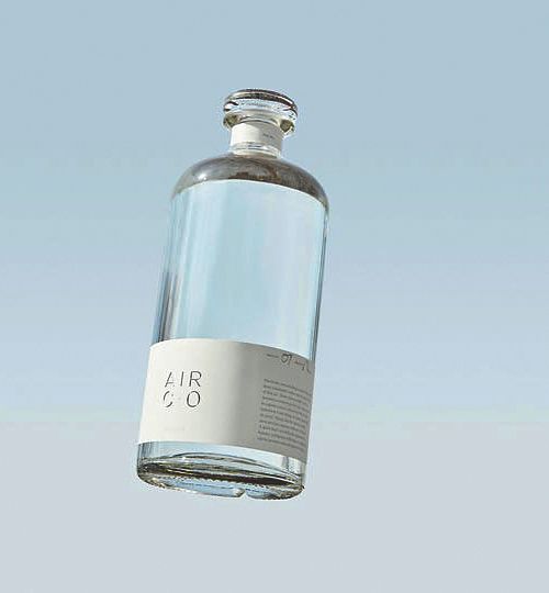 미국 스타트업 에어컴퍼니(Air Company)에서 판매하는 에어 보드카(Air Vodka). 대기 중 포집된 이산화탄소를 활용한 원료로 만든 탄소중립 제품이다.